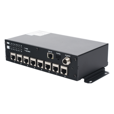AE-MS8400(RJ45/8) - Hikvision Switch PoE Móvil / 8 Puertos PoE 100 Mbps / 1 Puerto Uplink 1 Gbps AE-MS8400(RJ45/8)