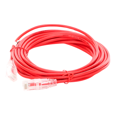 LP-UT6A-500-RD-28 - Linkedpro By Epcom Cable de Parcheo Slim UTP Cat6A / 5 m (16.40 ft) / 28 AWG LP-UT6A-500-RD-28