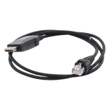 TXCP740K - Cable Programador USB / Conector USB-A a RJ45 / Longitud 1 m (3.3 ft) / Compatible Windows 98 a Server 2022 / PU Negro Alta Durabilidad