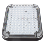 XLTE515RW - Luz de Advertencia LED / 104 LED de Alta Intensidad / 9x7" / Bicolor Rojo/Claro / 12 VCC / 10 Modos de Destello / Mica de Policarbonato