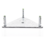 SBA-30G - Syscom Towers Base para Torre / Placa de Acero 1/4' / Niple 3/4' Galvanizado SBA-30G