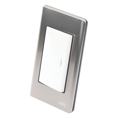 JTL-E7501 - Apagador Sencillo de 10 A 127 V CA ~ 60 Hz / Placa de Acero.