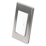 JTL-E7501 - Apagador Sencillo de 10 A 127 V CA ~ 60 Hz / Placa de Acero.