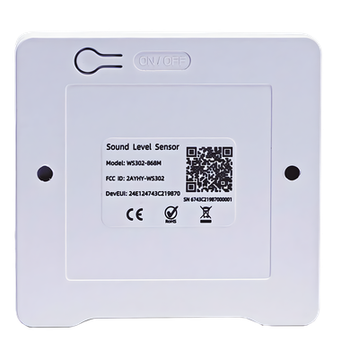 WS302-915M - Sensor de Ruido LoRaWAN / Rango 30-120 dBA / Precisión ±3 dB / Ponderación A/C Automática / Batería 4 Años