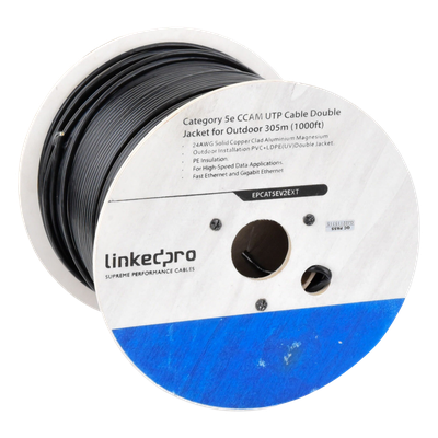 EP-CAT-5E-V2-EXT - LinkedPRO EP-CAT-5E-V2-EXT cable de red Negro 305 m Cat5e