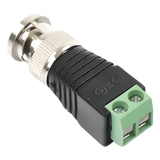 TT-RG-17 - Adaptador BNC Macho / Terminales Tornillo / 75 Ohm / Cables AWG 26-14 / RG-59 / RG-6