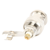 TT-RG-93 - Conector BNC Macho / 75 Ohm / Base de Alivio PVC / Níquel-Oro-PTFE / RG-59 / 55 mm Longitud