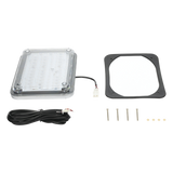 X-LTE-515-W - Luz de Advertencia LED / 104 LEDs / 9x7" / 12 VCC / 1 A / Fijo y Parpadeante / Montaje Permanente