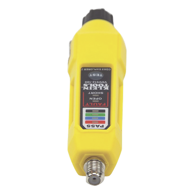 VDV-512-100 - Probador de cables coaxiales / RG59, RG6/6Q, RG7, RG11 / Mapeo de 4 cables / LED indicadores / 5.75" (146 mm) / 2x AAA