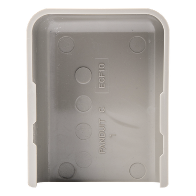 ECF10IG-X - Tapa Final, para uso con canaleta LD10, material ABS, Color Gris