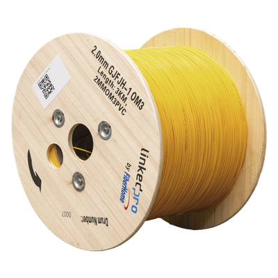 2MMOM3PVC - Fibra Óptica Multimodo OM3 2 mm Simplex Tight Buffer (900 micras), Precio Por Metro, (Hasta 2000 Metros en un Solo Tramo de Cable)