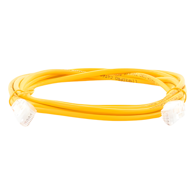 LP-UT6A-200-YE28 - Linkedpro By Epcom Cable de Parcheo Slim UTP Cat6A / 2 m (6.56 ft) / 28 AWG LP-UT6A-200-YE28