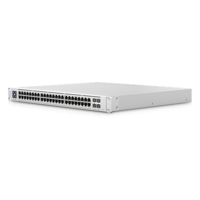 USW-ENTERPRISE-48-POE - Switch PoE Administrable Capa 3 / 48 Puertos 2.5GbE RJ45 PoE+ / 4 Puertos 10G SFP+ / 720W PoE Total / Pantalla Táctil 1.3" / 320 Gbps