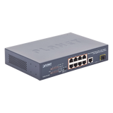 FGSD-1011HP - Planet Switch no Administrable 8 puertos 10/100 PoE 802.3af/at 135W, 1 puerto Uplink