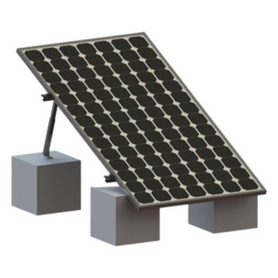 VEKTOR8R1M - Montaje para Panel Solar / Riel de 1.4 m (4.6 ft) / Aluminio Anodizado / Resistencia al Viento 136 km/h / Aterrizaje Integrado / Módulos 35 mm
