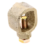 TG-SC - Conector de Tierra Física / Varilla hasta 3/4" / Cable 1/0 AWG / Bronce / Baja Resistencia Eléctrica / Jaula de Faraday