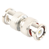 TT-RG-13 - Adaptador Coaxial / BNC Macho a BNC Macho / 75 Ohm / Barril / Níquel-Oro-PTFE / 13.9 mm x 33.6 mm