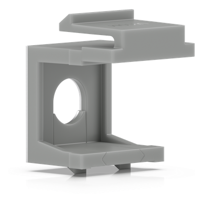 UACC-KEYSTONE-BLANK-INSERT-TH - Inserto Keystone Ciego Pasante / Snap-In / 12 Piezas / Gestión de Cableado / 6.3 x 14.6 x 18 mm