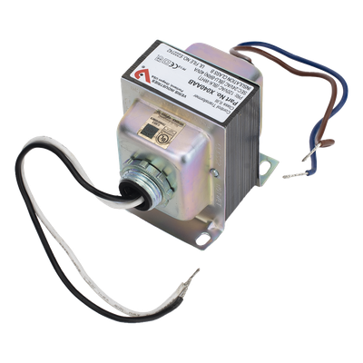 V-X040AAB - Transformador de Control / Primario 120 VCA / Secundario 24 VCA / 40 VA / Protección Inherente / Aislamiento Clase 2 / Doble Hub Roscado / -40 a 65 °C