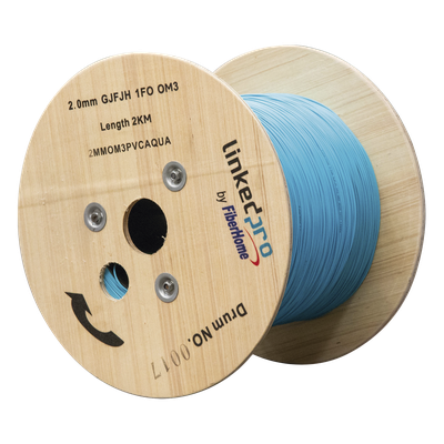 2MMOM3PVCAQUA - Fibra Óptica Multimodo OM4, 2 mm, Simplex, Tight Buffer (900 micras), Precio Por Metro, (Hasta 2000 Metros en un Solo Tramo de Cable)