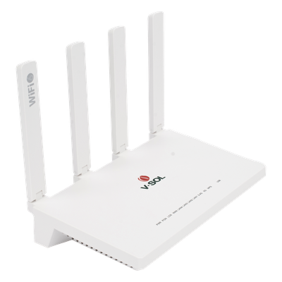 V2804-AX15-R - ONU xPON Wi-Fi 6 AX1500 / 4 Puertos Gigabit / Puerto PON SC/UPC / 4 Antenas 5 dBi / 18W / 10.2 × 6.2 × 1.8 in