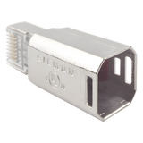 ZP1-6AS-00S - Conector RJ45 Cat6A Blindado / Terminación en Campo / 10 Gbps / Sin Clip Protector / UL 2043 Plenum