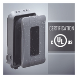 HUB-ML500G - Hubbell Cubierta impermeable / 1 entrada / Montaje horizontal-vertical HUB-ML500G