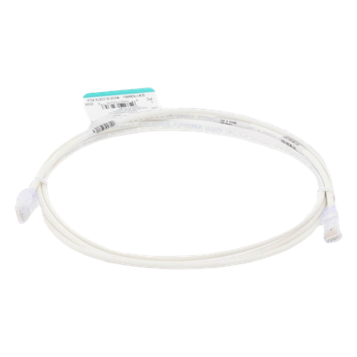 UTP28SP7 - Cable de Parcheo / Cat6 / UTP 28AWG / Diámetro Reducido 3.8 mm / 2.13 m (7 ft) / Doble Clasificación CM/LSZH / Blanco Mate