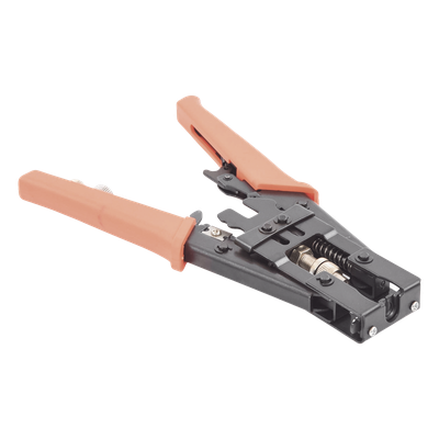 TT-14-2012 - Pinzas de Compresión / Conectores F, BNC, RCA Impermeables / Cables RG-58, RG-59, RG-6 / Estructura Metálica Reforzada / Mango Anti-Derrapante