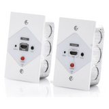 TT372W - Extensor HDMI en Placa de Pared / 1080P @ 60 Hz / 40 m (131.2 ft) / Cat 6/6A/7 / IR Bidireccional / HDCP 1.4a/1.2a / Cero Latencia