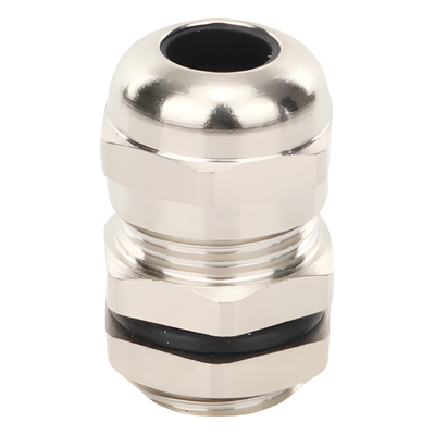 TXG-BM-12X1.5 - Conector Tipo Glándula / Ajustable 3-6.5 mm / Rosca M14 / IP68 / Latón Niquelado / -40℃ a 100℃