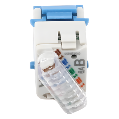 U6A-K06NS - Jack Keystone / Cat6a UTP / Terminación 110 / RJ45 / -10 a 60°C / UL 94 V-0