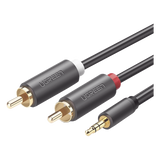 10513 - Ugreen 10513 cable de audio 5 m 2 x RCA 3,5mm Gris