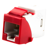 U6A-K03NS - Jack Keystone / Cat6a UTP / Terminación 110 / UL94 V-0 / -10 a 60°C / Rojo