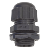 TXG-PG-12NBK - Glándula de Plástico / Rosca NPT 1/2" / Rango de Cable 6-11 mm / Color Negro / Diseño Compacto