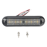 XLT1835RWA - Luz Auxiliar / 18 LEDs / Tricolor Rojo/Claro/Ámbar / IP67 / Ultra Brillante / 142.6×36×14 mm