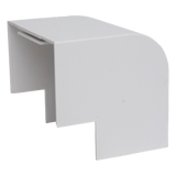 TMK-4577-EE - Esquinero Exterior / PVC Autoextinguible / Compatible Canaleta TMK-4577 / Resistente UV y Humedad / Color Blanco
