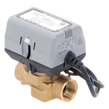 VC4011AK1000T - Válvula Motorizada de 2 Vías / Actuador Integrado / Conexión BSPT 3/4" / Control On/Off / 100-130 VCA / Flujo Bidireccional