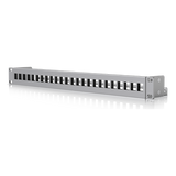 UACC-RACK-PANEL-PATCH-BLANK-24 - Panel Patch Keystone / 24 Puertos / 1U Rack 19" / Barra Gestión Cables / Acero SPCC / 17.4 x 2.5 x 1.7'