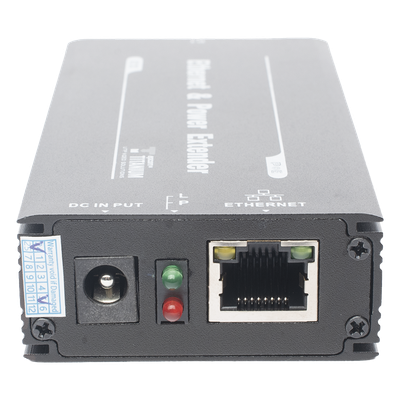 TT-8001R - Receptor PoE Extensor / 1 Puerto / Alcance 600 m (1968.5 ft) / 60 W / 100 Mbps / Cascada 4 Nodos / Cat 5e/6