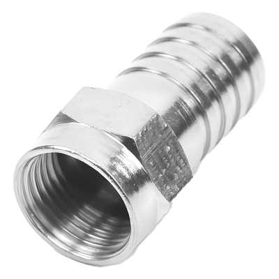 TT-CON-535 - Conector F Macho / Doble Blindaje Plegable / RG-59 / Bronce Niquelado / Contacto Oro / 1.64 ft Equivalente