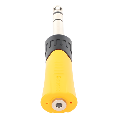 MP3-MJF - Seetronic Adaptador de Audio Estéreo / 1/4" (6.35 mm) a Jack 3.5 mm / Carcasa Plástica