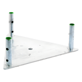SBZ-35G - Syscom Towers Base para Torre / Placa de Acero 1/4' / Niple 3/4' Galvanizado SBZ-35G
