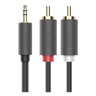 10512 - Ugreen 10512 cable de audio 3 m 2 x RCA 3,5mm Negro