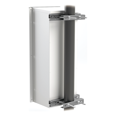 EI-PCB-40M-R2 - Montaje Galvanizado para Instalar en Poste o Pared Gabinetes con Iniciales EIPCB