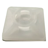 TH-BASE-CIN - Base Autoadherible para Cinchos / 19x19 mm / Nylon Resistente / Temperatura -10°C a 50°C / Paquete 100 Piezas / Orificio Central para Tornillo