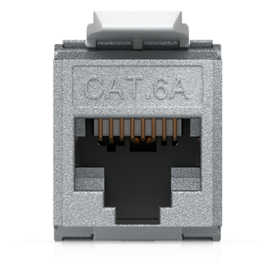 UACC-KEYSTONE-JACK-C6A - Keystone Jack / Cat6A / Terminación Toolless / Snap-In / 12 Piezas / 23-26 AWG