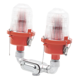 OL2-VLED2-IR - Twr Lámpara de Obstrucción Aeronáutica / Luz Fija Tipo L-810 / Doble LED Rojo OL2-VLED2-IR