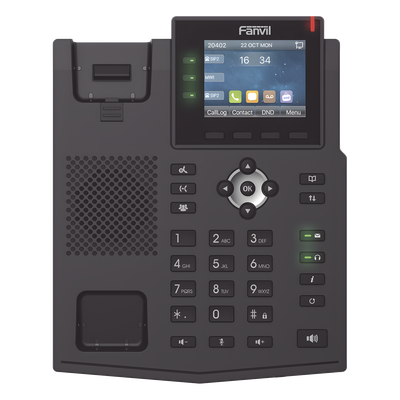 X3U - Teléfono IP / 6 Líneas SIP / Pantalla LCD Color 2.8" / Audio HD / Conferencia 3 Vías / Puertos Gigabit / PoE 802.3af