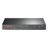 TLSG1210MP - Switch PoE+ No Administrable de Escritorio / 10 Puertos / 8 Puertos PoE+ 802.3af/at / Presupuesto 123 W / Alcance Extendido 250 m (820 pies) / Rendimiento 20 Gbps
